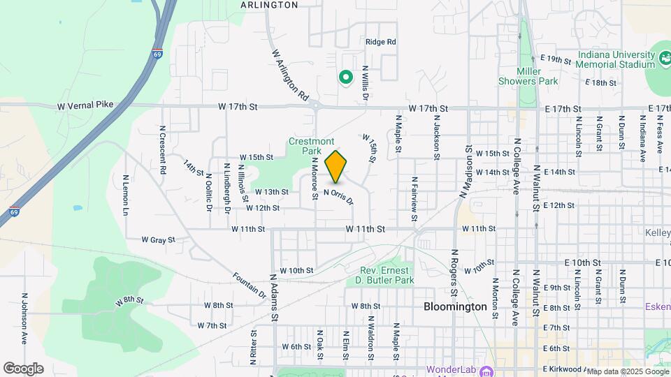1014 N Orris Dr Map and Location Details