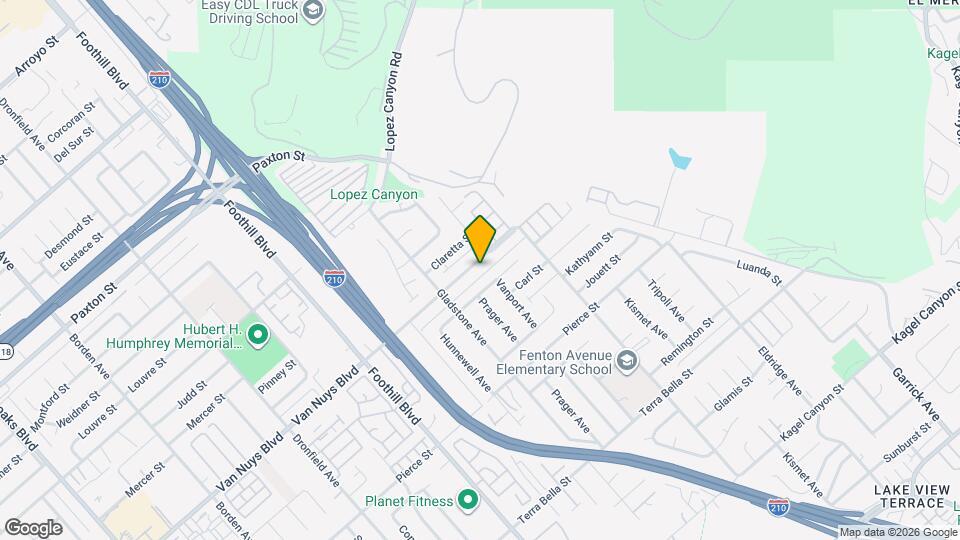 12128 Van Nuys Blvd Mapa y Detalles de la Ubicación