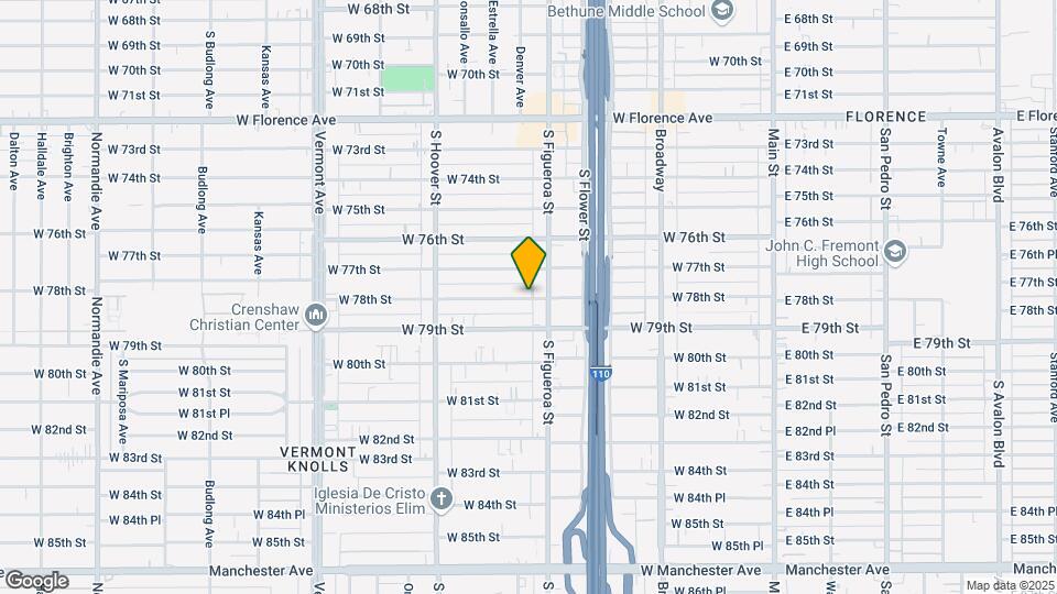 521 1/2 W 78th St Map and Location Details