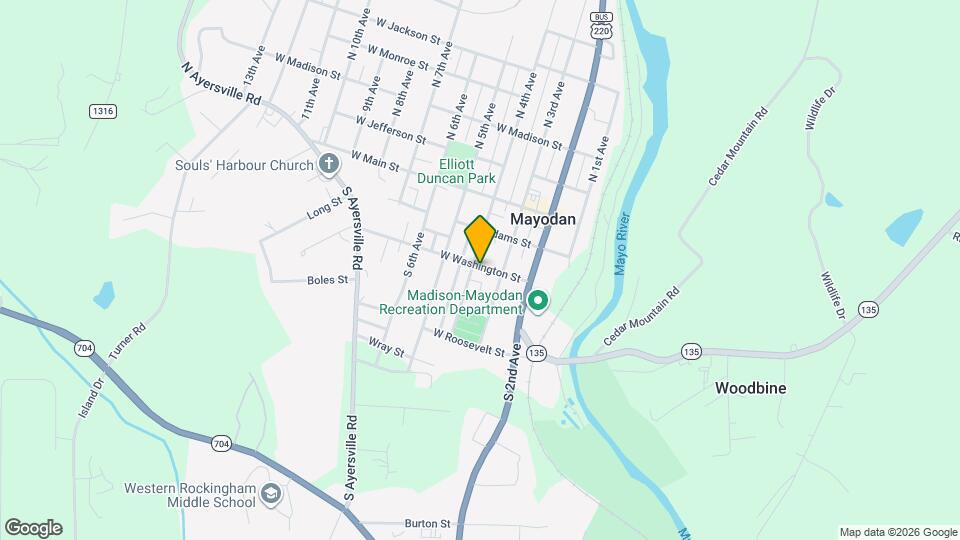 210 W Washington St Map and Location Details