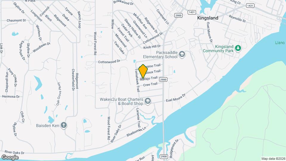 1636 Navajo Trail Map and Location Details