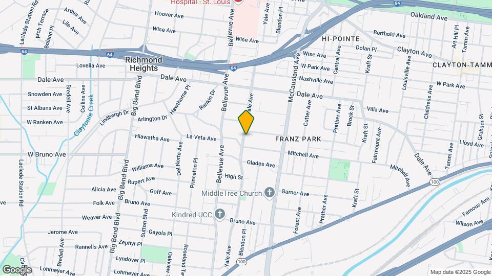 1624-1628 Yale Ave Map and Location Details
