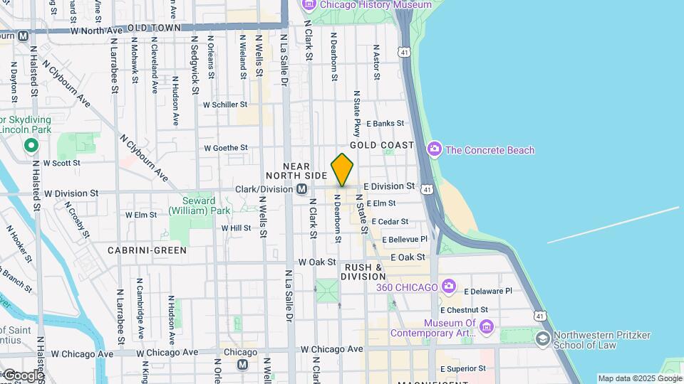 1163 N Dearborn St Map and Location Details