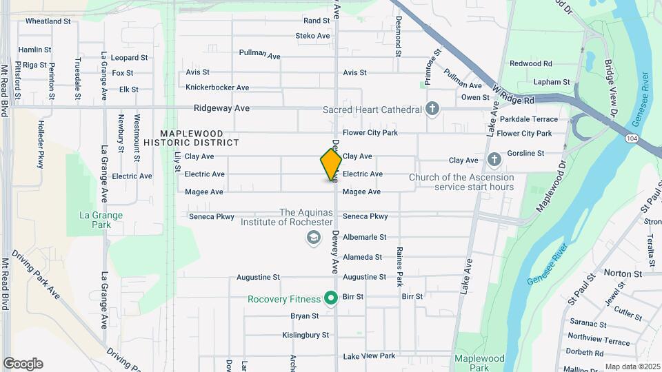 1303 Dewey Ave Map and Location Details