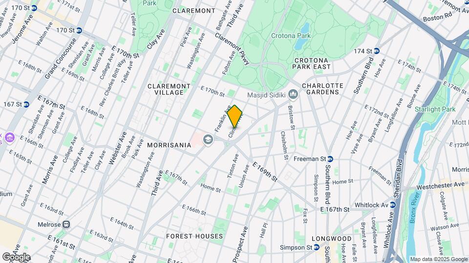 1322-1328 Clinton Ave Mapa y Detalles de la Ubicación
