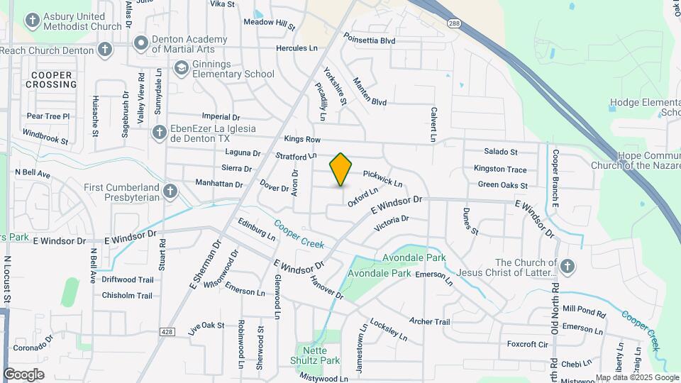 1404 Cambridge Ln Mapa y Detalles de la Ubicación
