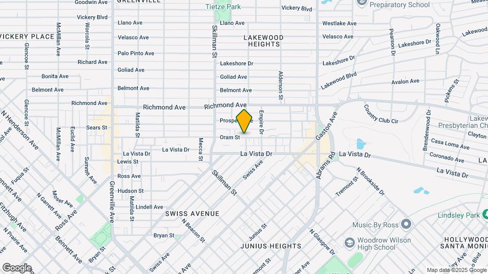 6159 Oram St Map and Location Details