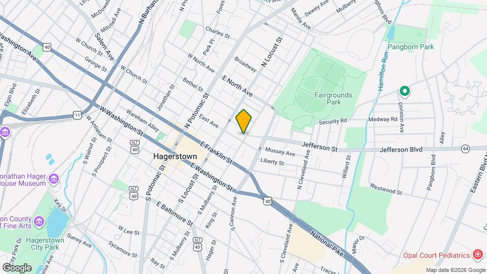 207 N Mulberry St Map and Location Details