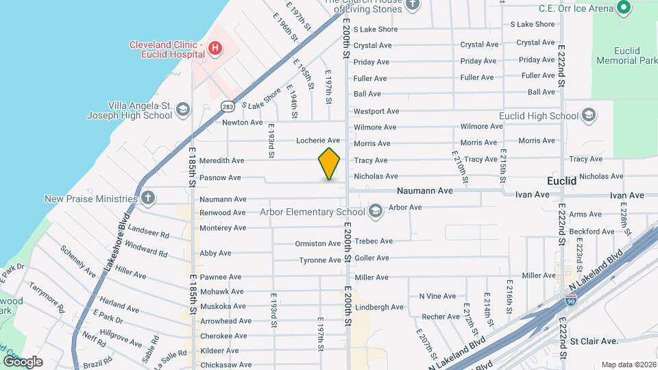 19824 Pasnow Ave Map and Location Details