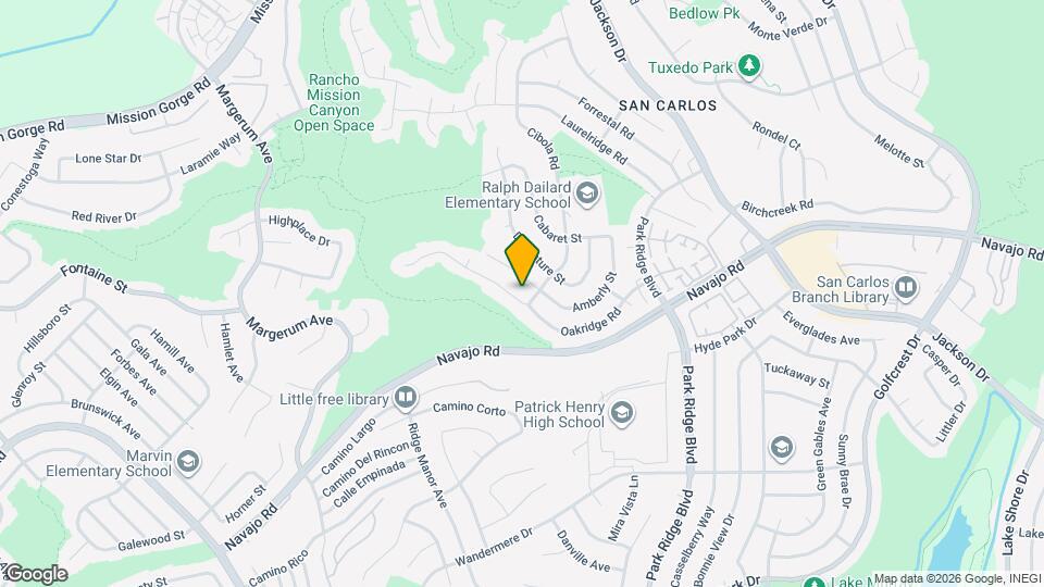 6440 Oakridge Rd Map and Location Details