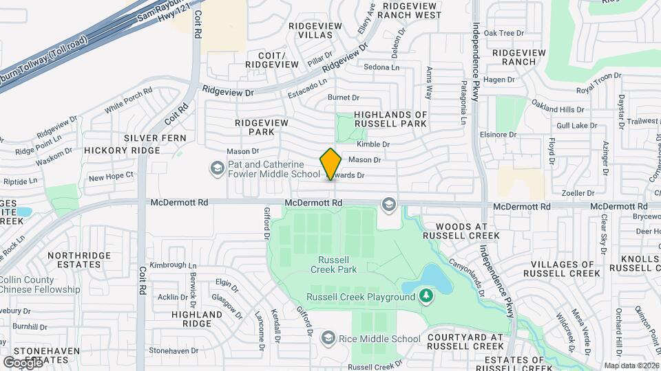 3501 San Patricio Dr Map and Location Details