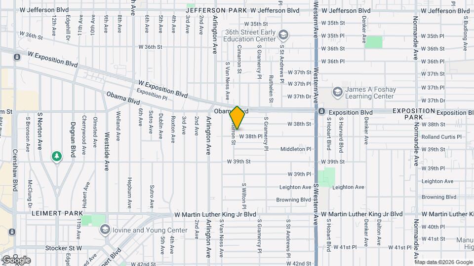 1873 W 38th Pl Mapa y Detalles de la Ubicación