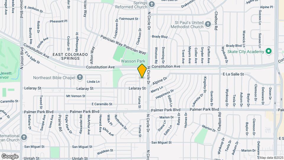 1817 Yuma St Map and Location Details