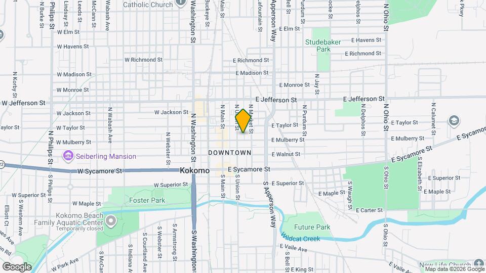 208 E Mulberry St Mapa y Detalles de la Ubicación