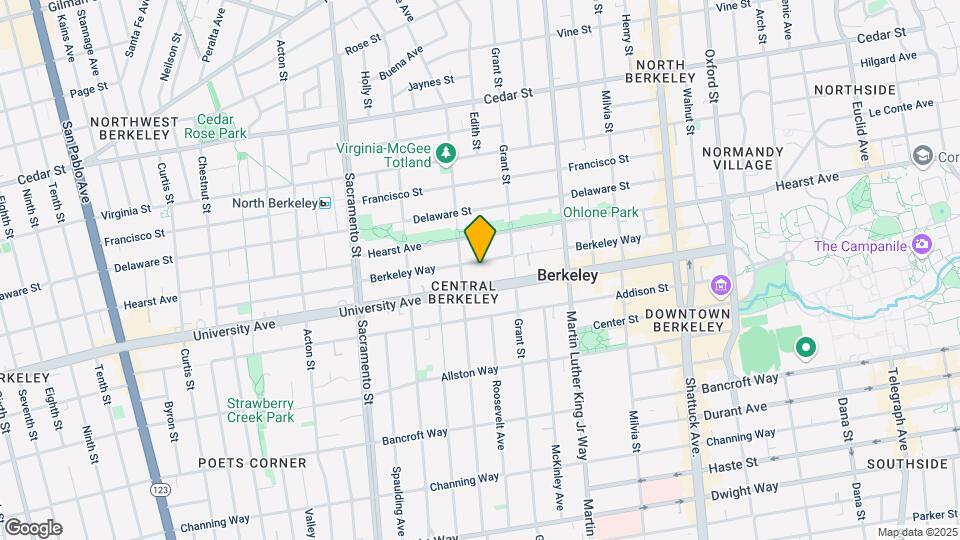 1714 Berkeley Way Mapa y Detalles de la Ubicación