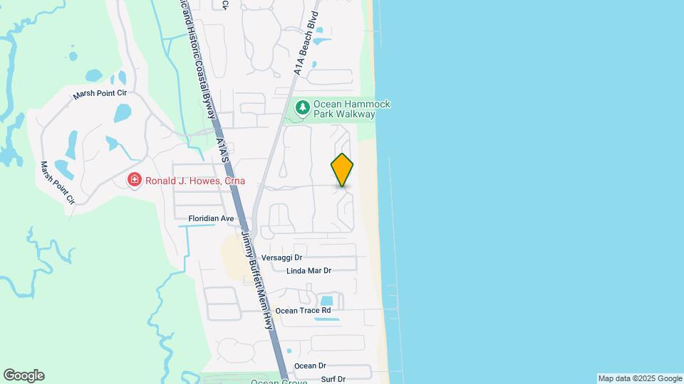 681 Ocean Palm Way Map and Location Details
