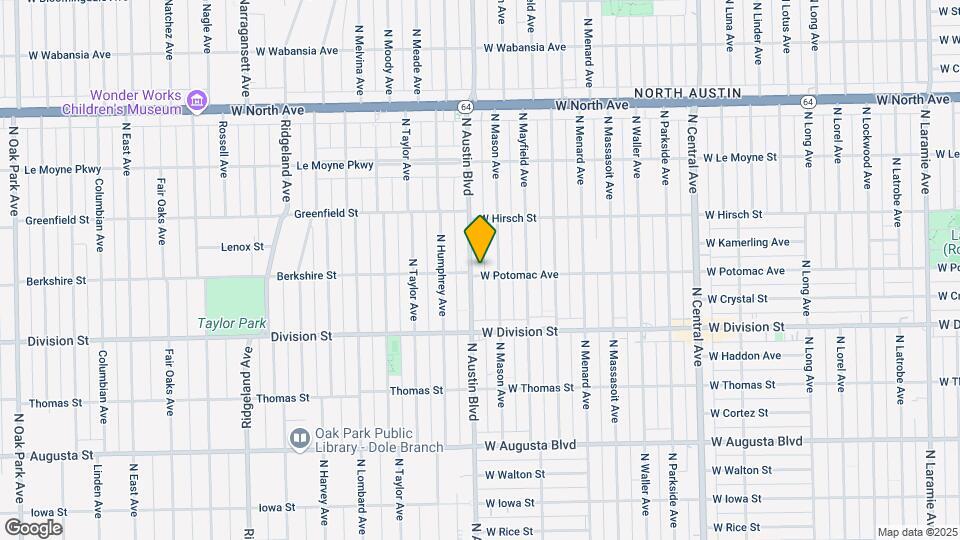 1305 N Austin Blvd Map and Location Details