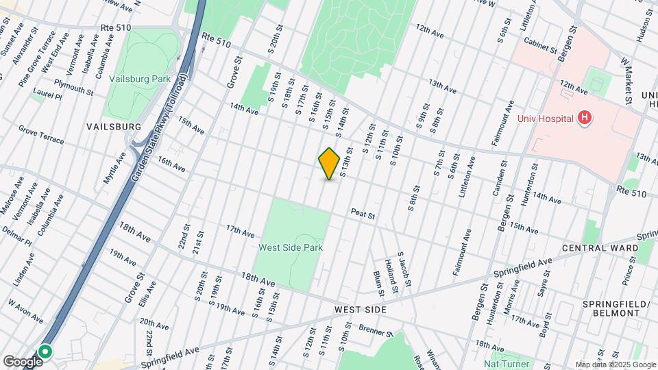 504 S 14th St, Unit 1 Map and Location Details
