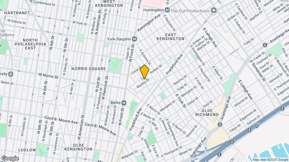 2111 E Susquehanna Ave Map and Location Details