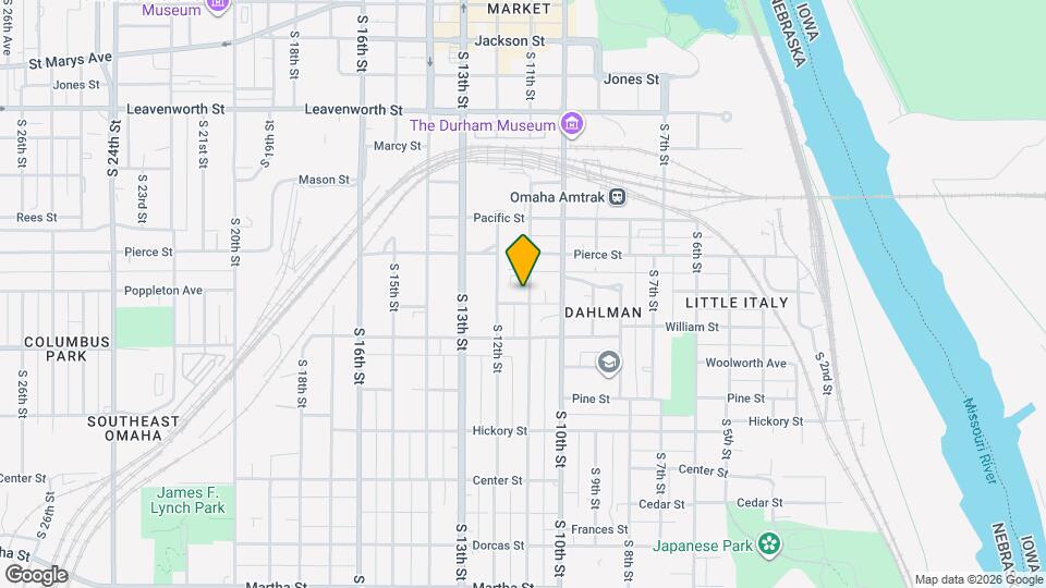 1230 S 11th St Map and Location Details