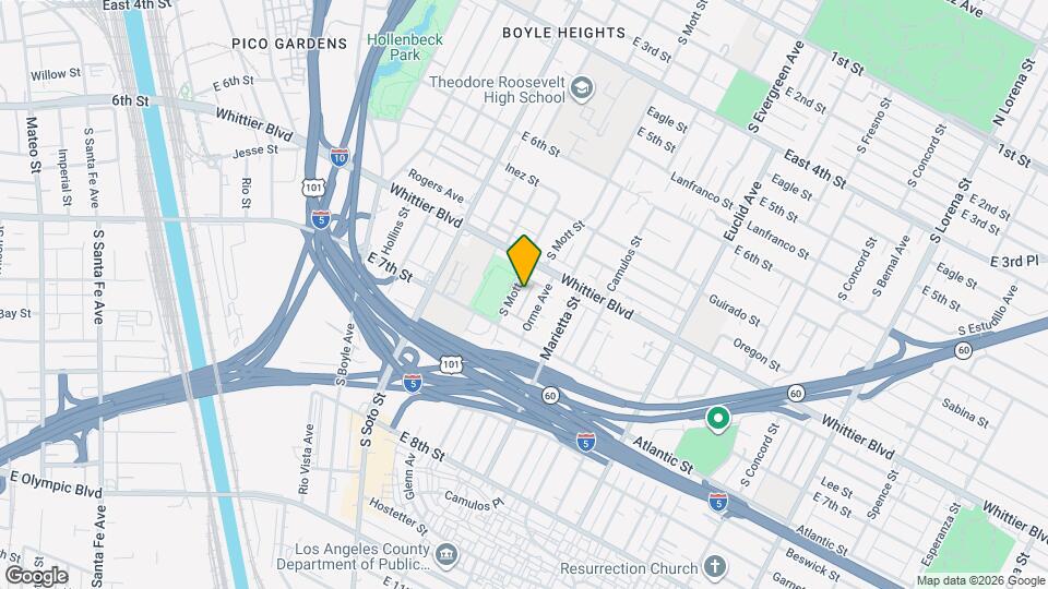 934 S Mott St Map and Location Details