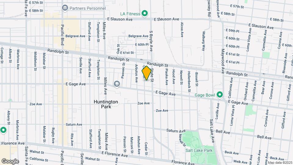 6352 Cedar St Map and Location Details