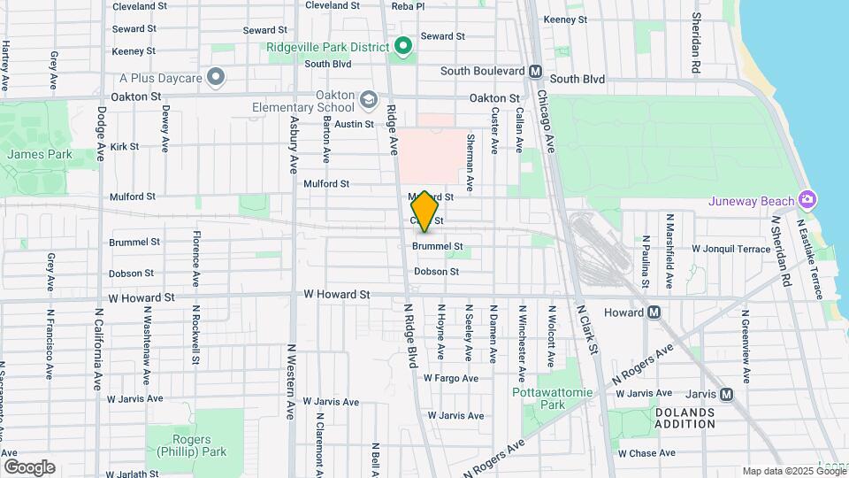 821 Brummel St Map and Location Details