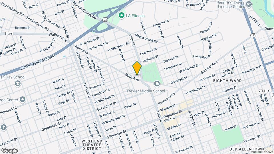 1539 Roth Ave Map and Location Details