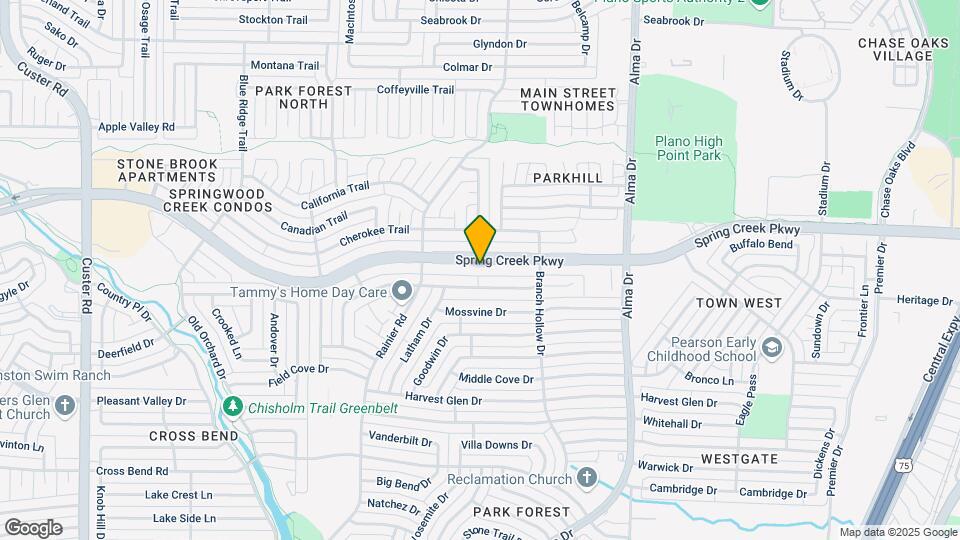 1208 Spring Creek Pkwy Mapa y Detalles de la Ubicación