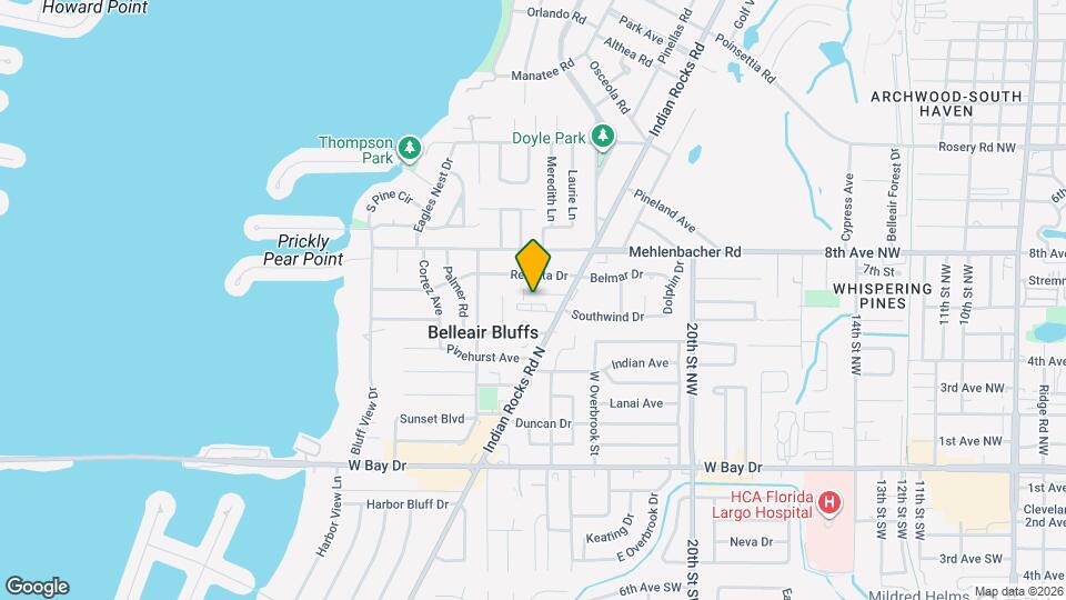 610 Indian Rocks Rd N, Unit 103 Mapa y Detalles de la Ubicación