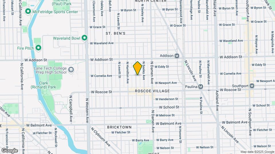 3453 N Hoyne Ave Map and Location Details