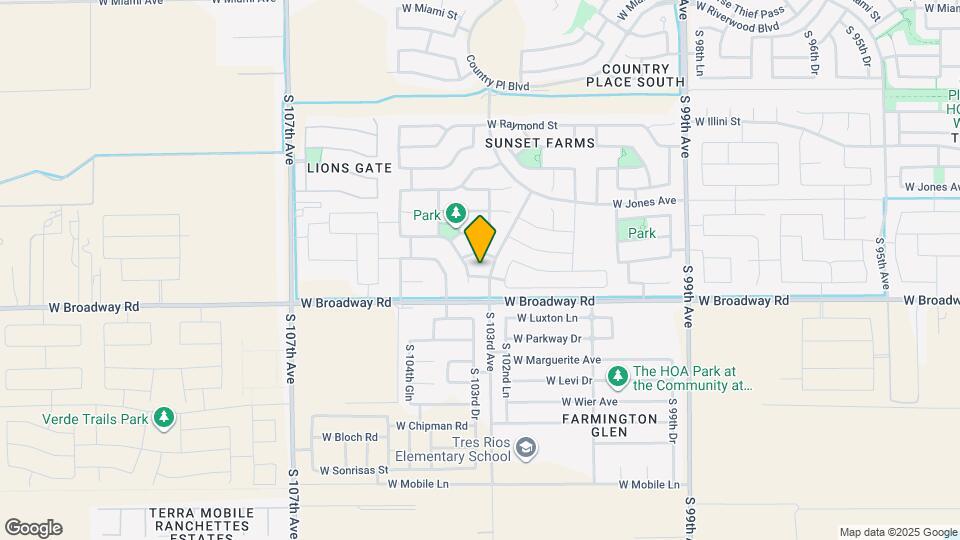 10344 W Trumbull Rd Map and Location Details