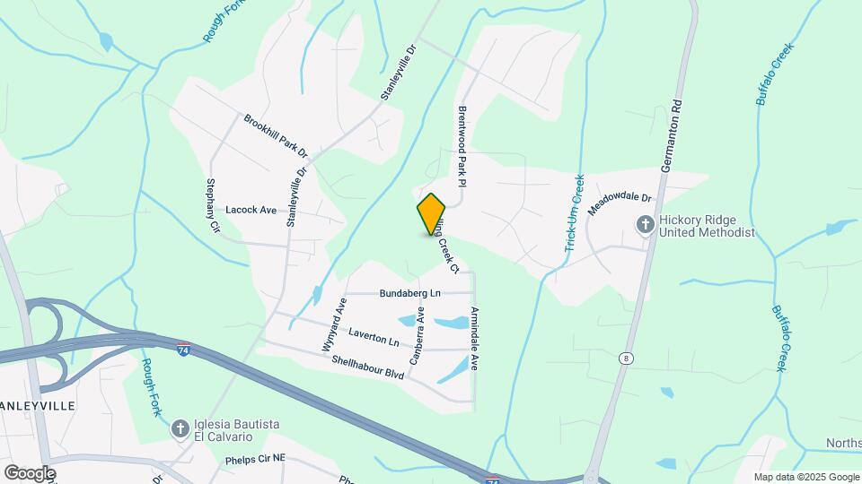 836 Falling Creek Ct Map and Location Details