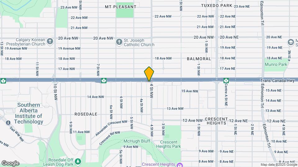 1631 4 St NW Map and Location Details