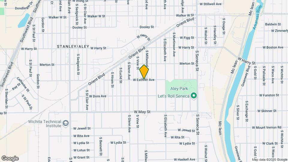 1705 W Esthner Ave Map and Location Details
