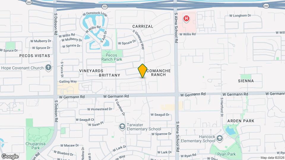 1314 W Weatherby Way Map and Location Details