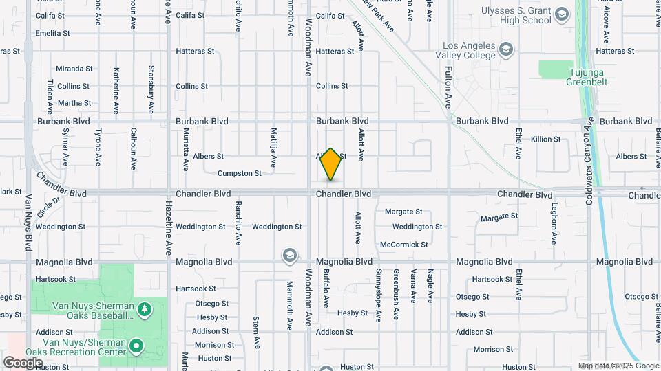 13627 Chandler Blvd Map and Location Details