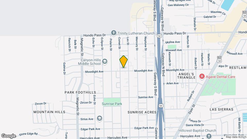 3911 Moonlight Ave Map and Location Details