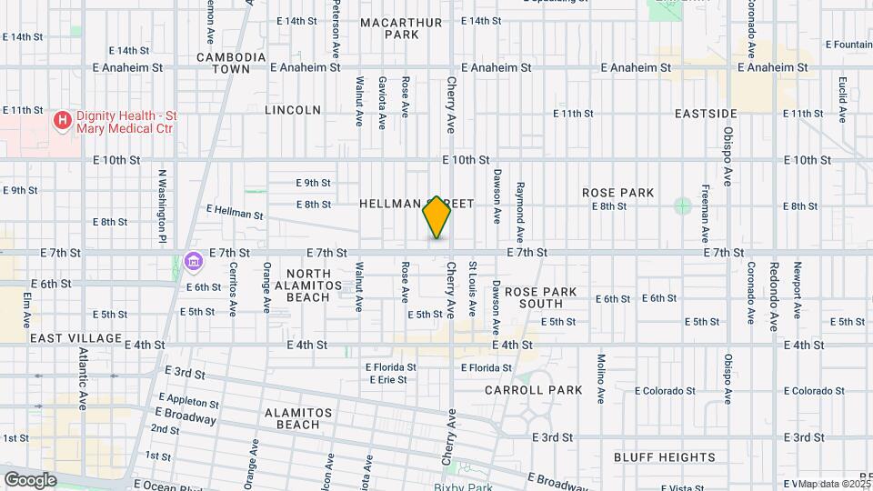 1911 E 7th St Map and Location Details