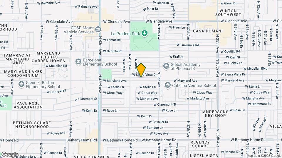 4014 W Maryland Ave Map and Location Details