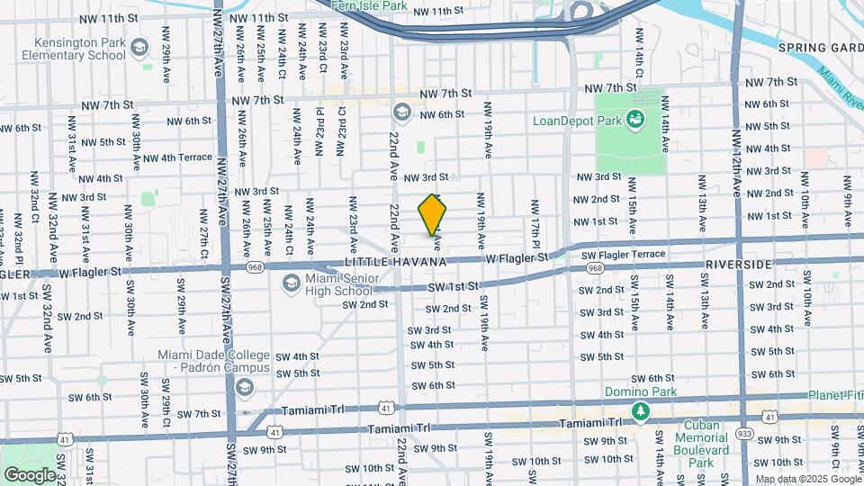 42 NW 21st Ave Map and Location Details