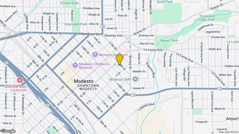 615 16th St Map and Location Details