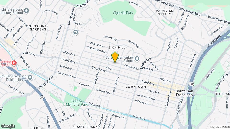 622 Miller Ave Map and Location Details