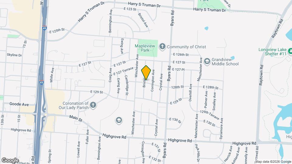 12725 Bristol Ave Map and Location Details