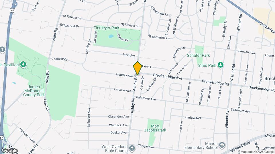 3160 Ashby Rd Map and Location Details