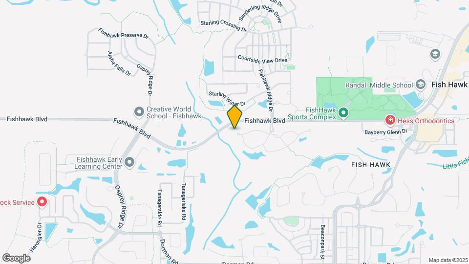 15702 Fishhawk Falls Dr Map and Location Details