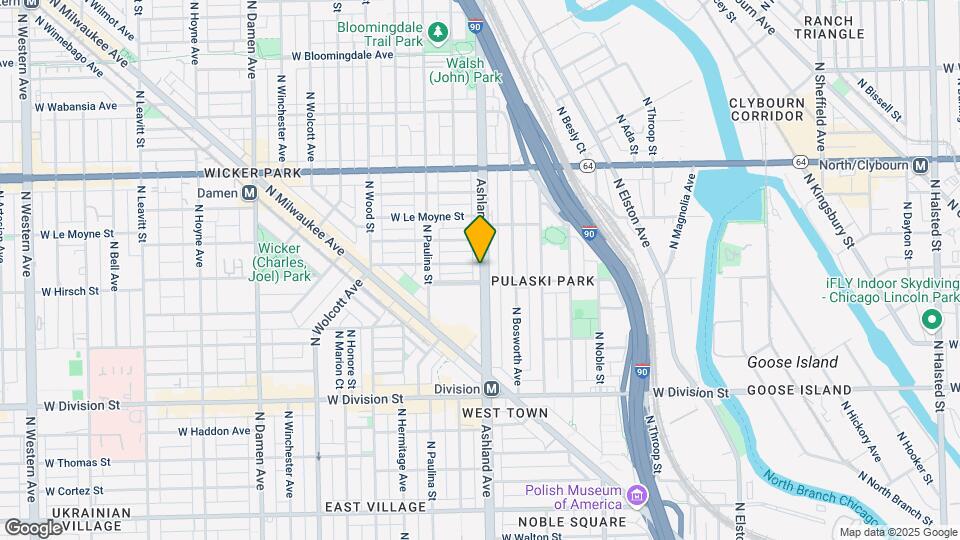 1410-1412 N Ashland Ave Map and Location Details