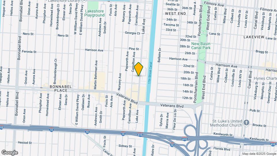 1024 Lake Ave Mapa y Detalles de la Ubicación