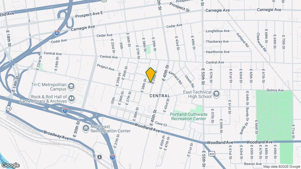 2394 E 39th St Map and Location Details