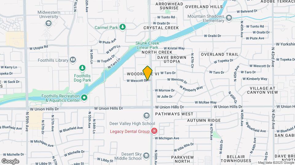 5111 W Wescott Dr Map and Location Details
